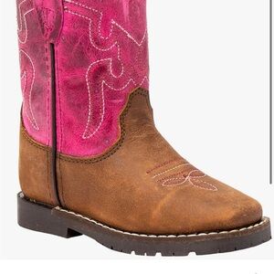 Kids' Pink and Brown Cowboy Boots